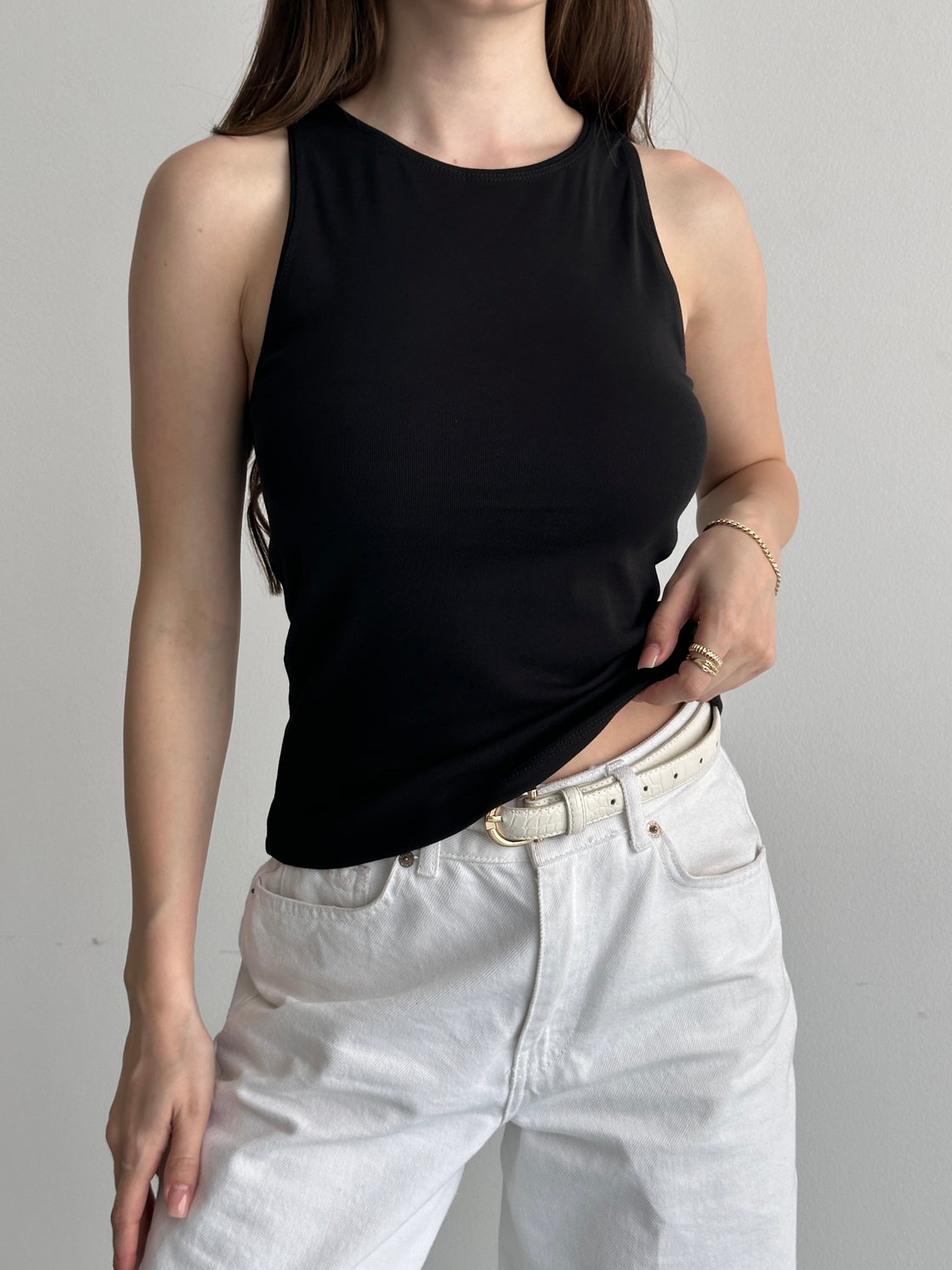 Siyah Siena Halter Top