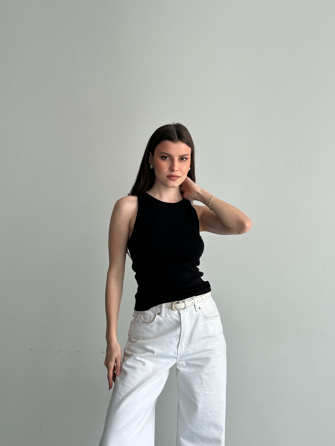 Siyah Siena Halter Top