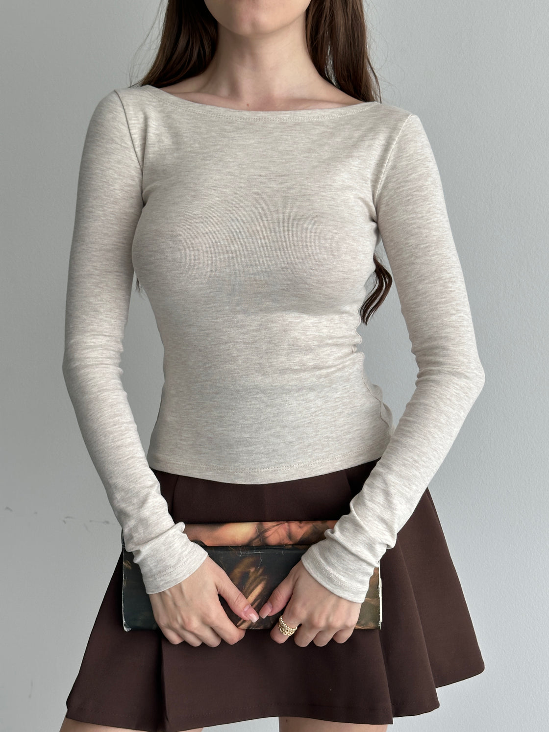 Soft Touch Kayık Yaka Body