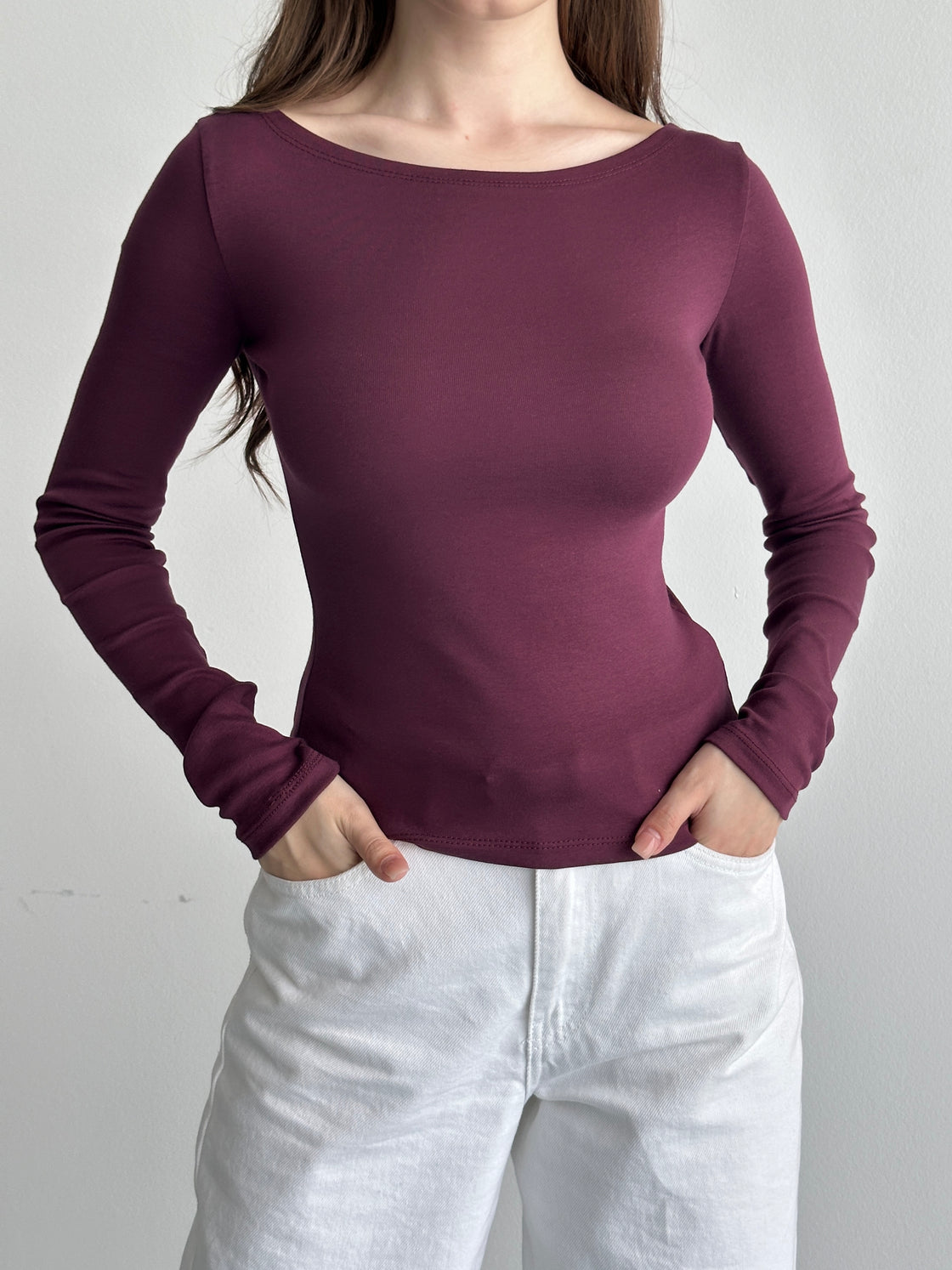 Soft Touch Kayık Yaka Body